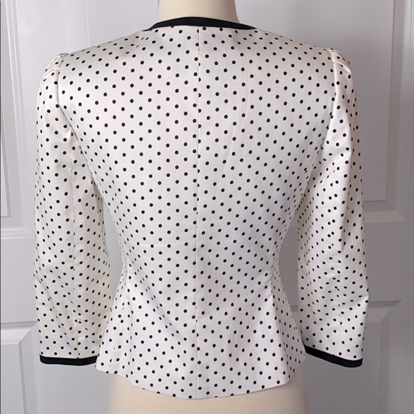 Tahiri Levine white and black polka dot blazer - Picture 3 of 10